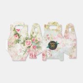 Fabulous Fifty Butterfly on Vintag Collage Geschenkschachtel (Ungefaltet)