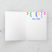 Fabulous Fifty Cat Birthday Karte (Innenseite)