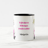 Fabulous Fitness Instructor Zweifarbige Tasse (Mittel)