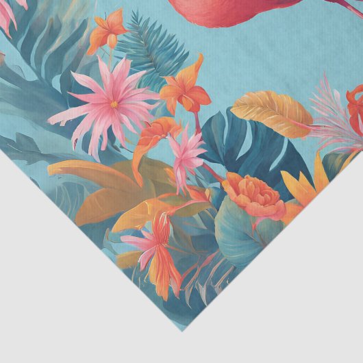 Fabulous Flamingo Decoupage Tissue Paper Seidenpapier (Ausschnitt)