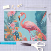 Fabulous Flamingo Decoupage Tissue Paper Seidenpapier (Handwerk)
