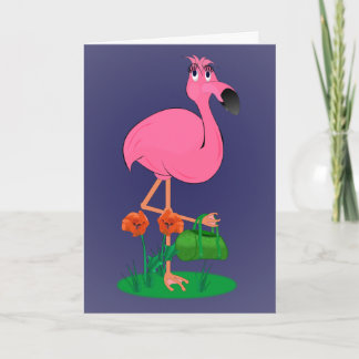 Fabulous Flamingo Grußkarte Karte