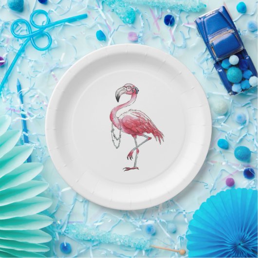 Fabulous Flamingo Pappteller (Party)