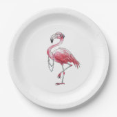 Fabulous Flamingo Pappteller (Vorderseite)