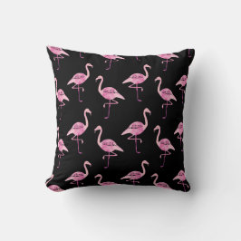 Fabulous Flamingo Pink Wasserfarben Muster Kissen