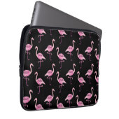 Fabulous Flamingo Pink Wasserfarben Muster Laptopschutzhülle (Vorne Rechts)