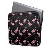 Fabulous Flamingo Pink Wasserfarben Muster Laptopschutzhülle (Vorderseite Links)
