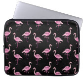 Fabulous Flamingo Pink Wasserfarben Muster Laptopschutzhülle (Vorderseite)