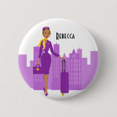Fabulous Flight Attendant Button (Vorderseite)