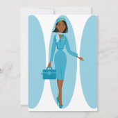 Fabulous Flight Attendant Einladung (Rückseite)