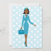 Fabulous Flight Attendant Einladung (Rückseite)