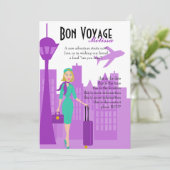 Fabulous Flight Attendant Einladung (Stehend Vorderseite)