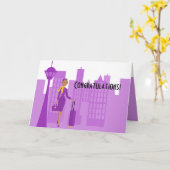 Fabulous Flight Attendant Karte (Gelbe Blume)