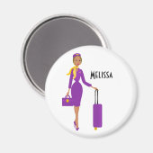 Fabulous Flight Attendant Magnet (Vorderseite/Rückseite)