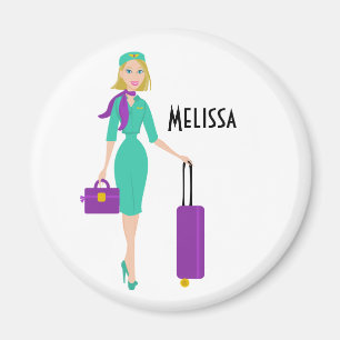 Fabulous Flight Attendant Magnet