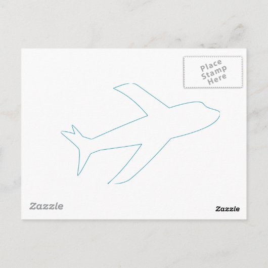 Fabulous Flight Attendant Postkarte (Rückseite)