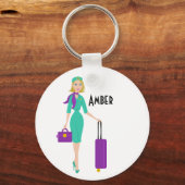 Fabulous Flight Attendant Schlüsselanhänger (Vorderseite)