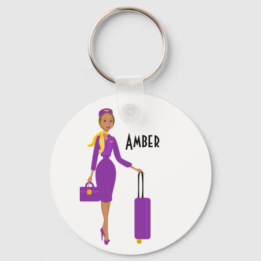 Fabulous Flight Attendant Schlüsselanhänger (Vorderseite)