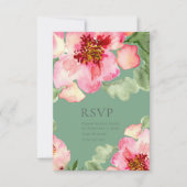 Fabulous Florals Garden Party Bridal Shower RSVP Karte (Vorderseite)