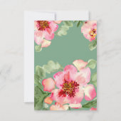 Fabulous Florals Garden Party Bridal Shower RSVP Karte (Rückseite)