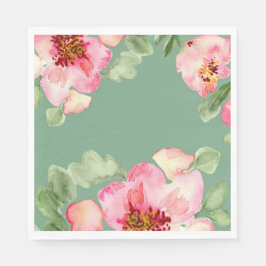 Fabulous Florals Garden Party Bridal Shower Serviette