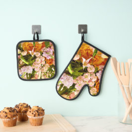 Fabulous Florals Ofenhandschuh & Topflappen-Set