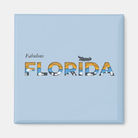 Fabulous Florida Custom Magnet (Vorne)