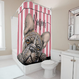 Fabulous Frenchie French Bulldog Duschvorhang