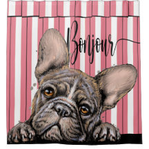 Fabulous Frenchie French Bulldog Duschvorhang
