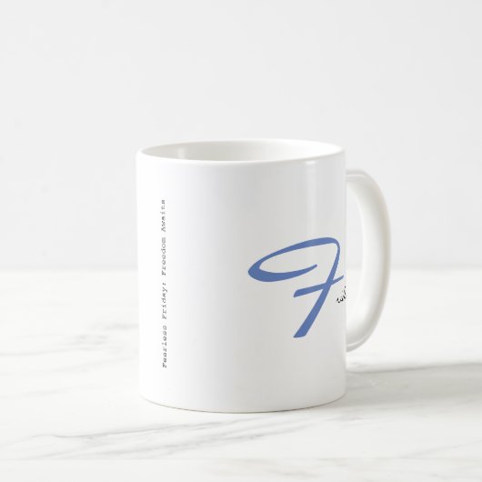 Fabulous Friday Weekend Feeling Fun Text Design Co Kaffeetasse (VorderseiteRechts)