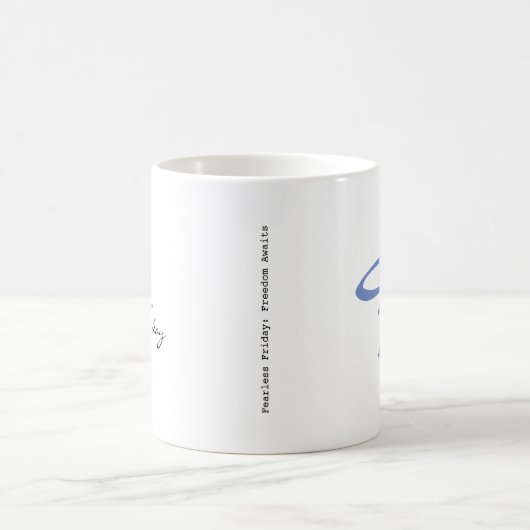 Fabulous Friday Weekend Feeling Fun Text Design Co Kaffeetasse (Mittel)