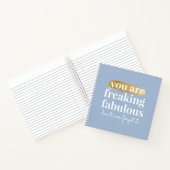 Fabulous Friend Inspirational Funny Dusty Blue Notizblock (Innenseite)