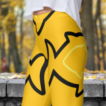 Fabulous Fun Yellow and Black Fin Pattern