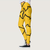 Fabulous Fun Yellow and Black Fin Pattern Leggings (Links)