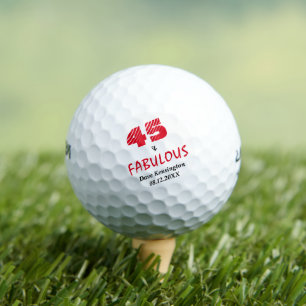 Fabulous fünfundvierzig Geburtstag Personalisiert Golfball