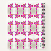 Fabulous Fuschia Notebook Notizblock (Rückseite)