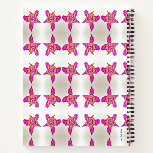 Fabulous Fuschia Notebook Notizblock (Rückseite)