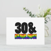 Fabulous Gay 30. Geburtstag Karte (Stehend Vorderseite)