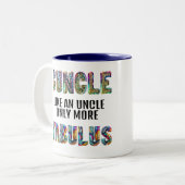 Fabulous Gay Uncle Guncle Pride Zweifarbige Tasse (Vorderseite Links)