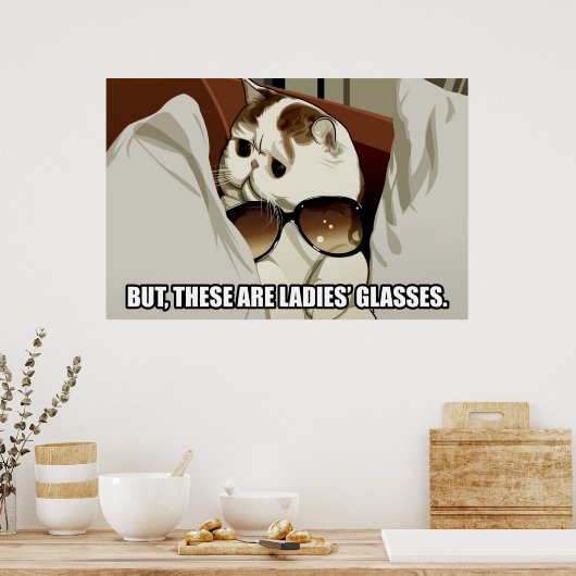 Fabulous Glasses Cat Poster (pt. 1) (Küche)