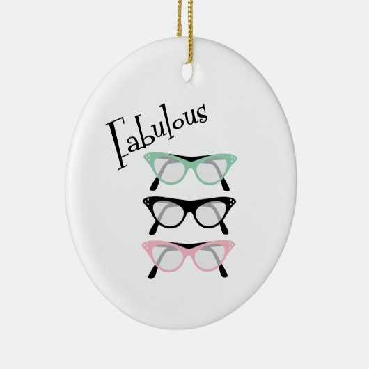 Fabulous Glasses Keramik Ornament (Rechts)