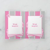 Fabulous Godtochter Birthday wünscht rosa Karte (Innenseite)