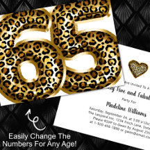Fabulous Gold Foil Leopard Print JEDES ALTER Gebur