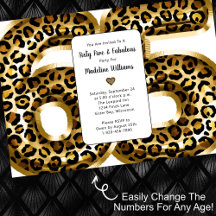 Fabulous Gold Foil Leopard Print JEDES ALTER Gebur