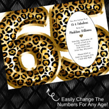 Fabulous Gold Foil Leopard Print JEDES ALTER Gebur