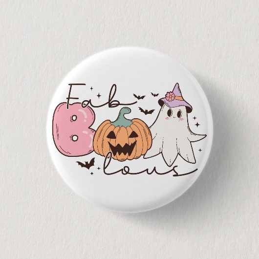 Fabulous Halloween Button (Vorderseite)