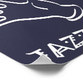 Fabulous Jazz Hands Funny Poster Sign (Ecke)