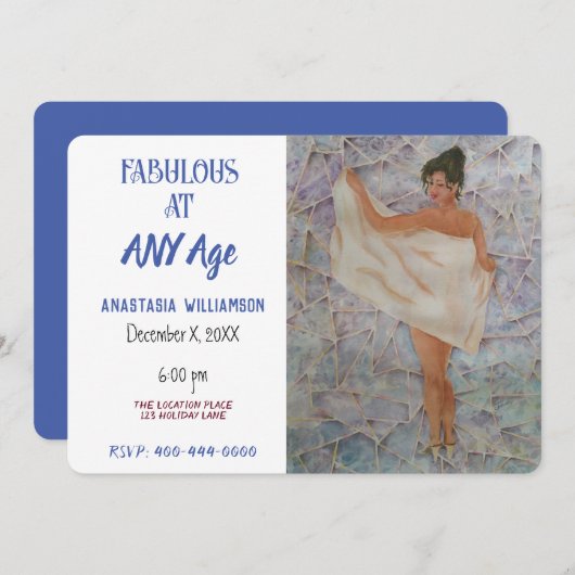 FABULOUS JEDES ALTER EINLADUNG (Vorne/Hinten)