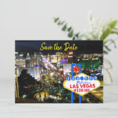 Fabulous Las Vegas Save the Date Foto Einladung (Stehend Vorderseite)
