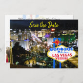 Fabulous Las Vegas Save the Date Foto Einladung (Vorne/Hinten)